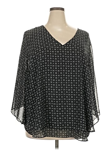 Worthington 3/4 Sleeve Blouse (view 1)