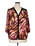 Quintessential Animal Print Red 3/4 Sleeve Blouse Size XL - photo 1