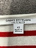 Green Envelope Stripes Red Short Sleeve T-Shirt Size XS - photo 7