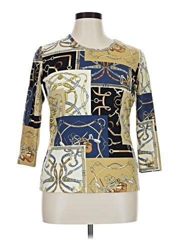 J. McLaughlin 3/4 Sleeve Blouse (view 1)