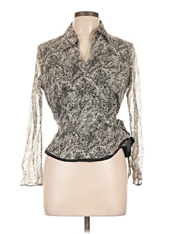 ICE Long Sleeve Silk Top (view 1)