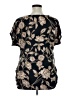 Cure Black Short Sleeve Blouse Size 1X - photo 2
