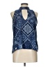 Derek Heart 100% Polyester Blue Sleeveless Blouse Size L - photo 1