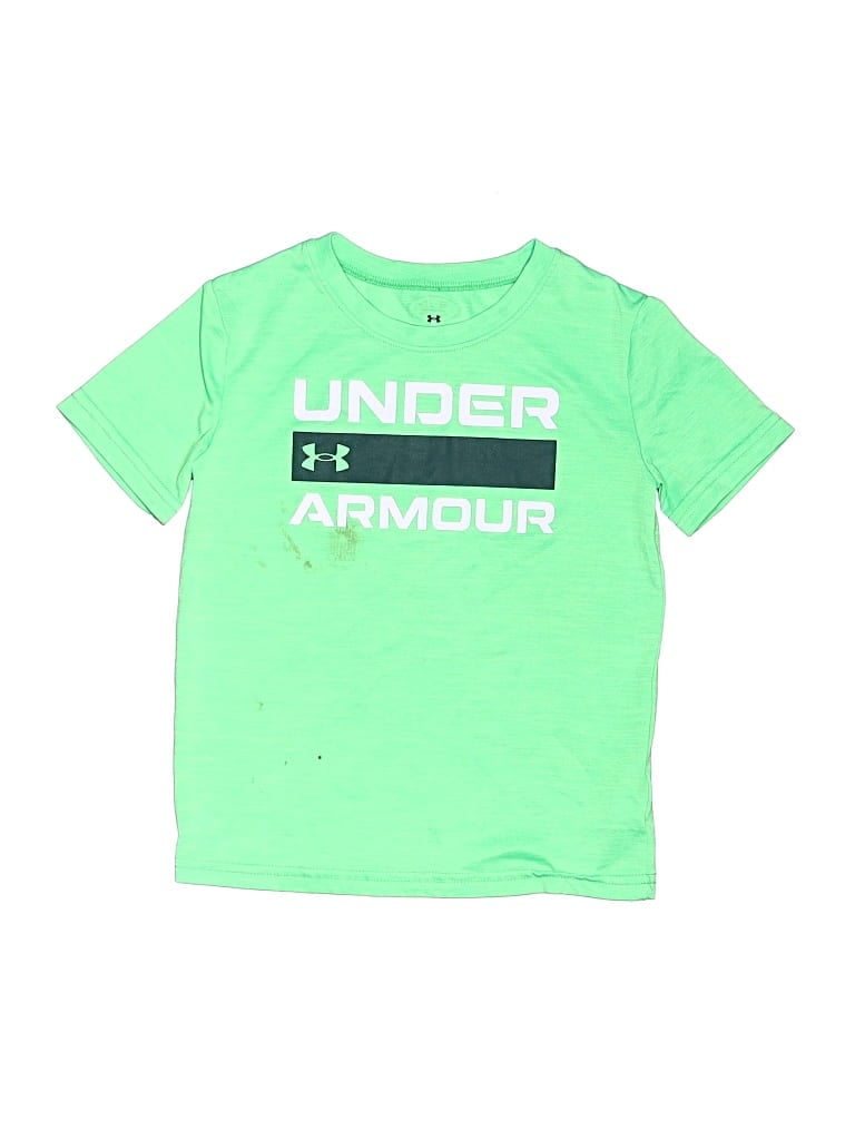 Pre-owned Under Armour Kids' Short Sleeve T-shirt In Green