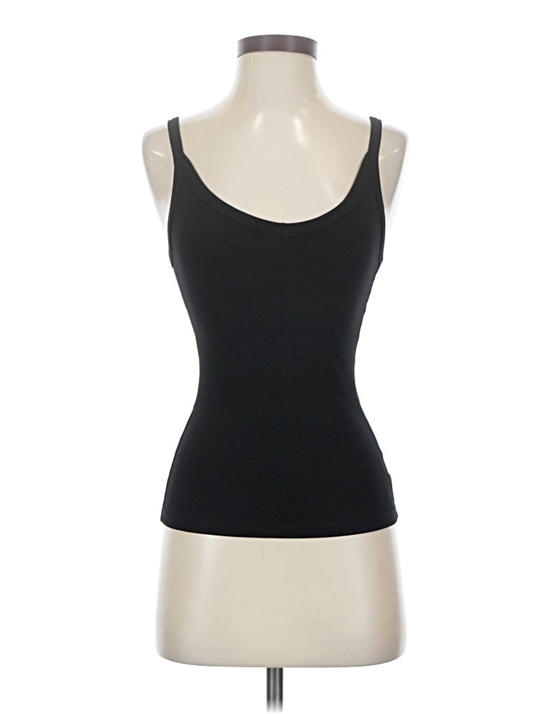 Pre-owned Unbranded Tank Top Black Strapless Neckline Tops