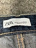 Zara Chevron-herringbone Blue Jeans Size 10 - photo 7