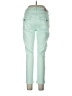 Seven7 Color Block Green Jeans Size 10 - photo 2