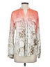 Calvin Klein 100% Polyester Orange Long Sleeve Blouse Size XS - photo 1