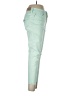 Seven7 Color Block Green Jeans Size 10 - photo 4