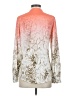 Calvin Klein 100% Polyester Orange Long Sleeve Blouse Size XS - photo 2
