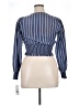 Habitual 100% Polyester Blue Long Sleeve Blouse Size 16 - photo 2