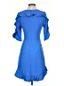 CeCe 100% Polyester Solid Blue Casual Dress Size 0 - photo 2