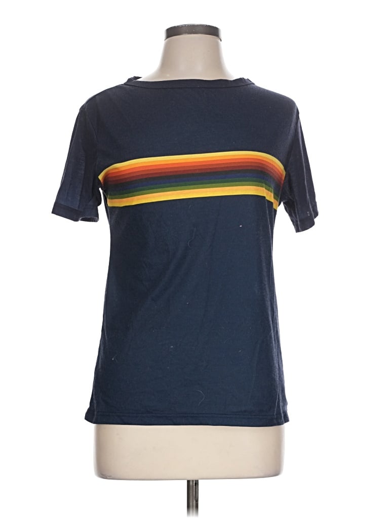 Pre-owned Unbranded Short Sleeve T-shirt In Blue