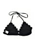 Playful Promises Hearts Black Swimsuit Top Size M - photo 2