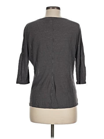 Blue Saks Fifth Avenue 3/4 Sleeve T-Shirt (view 2)