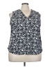 89th & Madison Blue Sleeveless Blouse Size 3X - photo 1