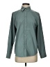Athleta Solid Green Long Sleeve Button-Down Shirt Size S - photo 1