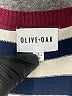 Olive and Oak Stripes Burgundy Pullover Sweater Size L - photo 7