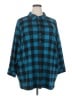 Woman Within Blue Long Sleeve Polo Size 30 (3X) - photo 1