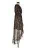 Express 100% Polyester Animal Print Brown Cocktail Dress Size M - photo 4