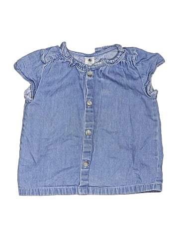 Petit Bateau Sleeveless Button-Down Shirt (view 1)