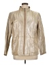 Dialogue 100% Leather Metallic Gold Leather Jacket Size 1X - photo 1