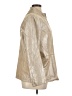 Dialogue 100% Leather Metallic Gold Leather Jacket Size 1X - photo 4