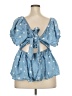 Just Found Stars Blue Short Sleeve Top Size 3X - photo 2