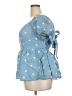 Just Found Stars Blue Short Sleeve Top Size 3X - photo 5