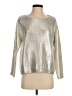 Mango Metallic Silver Pullover Sweater Size 4 - photo 1