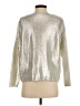 Mango Metallic Silver Pullover Sweater Size 4 - photo 2