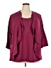 Essentials Burgundy Long Sleeve Top Size 2X - photo 1