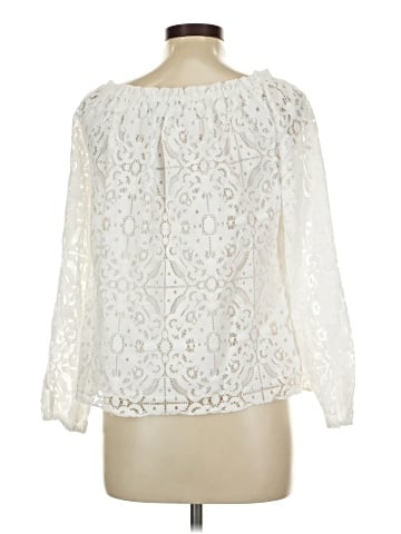 White House Black Market Long Sleeve Blouse (view 2)