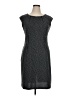 Connected Apparel 100% Polyester Chevron-herringbone Gray Casual Dress Size 16 - photo 1