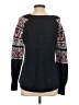Natural Reflections Chevron-herringbone Black Pullover Sweater Size S - photo 2