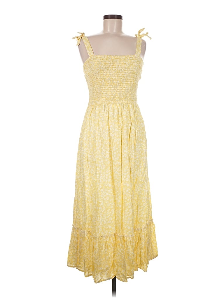Pre-owned Japna Casual Dress In Yellow