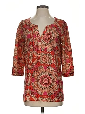Plenty By Tracy Reese 3/4 Sleeve Silk Top (view 1)
