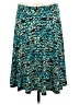 Lily Print Teal Casual Skirt Size M - photo 1