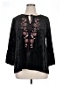 Cupio Black 3/4 Sleeve Blouse Size XL - photo 1