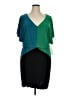 MSK Color Block Teal Cocktail Dress Size XL - photo 1