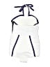 Abaete Color Block White One Piece Swimsuit Size M - photo 2