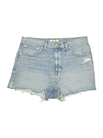 Madewell Relaxed Denim Shorts in Madera Wash: Side-Slit Edition (view 1)