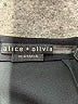 Alice + Olivia Metallic Black Skort Size 4 - photo 3