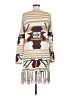 Full Tilt 100% Acrylic Ivory Poncho Size M - photo 2