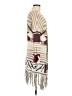 Full Tilt 100% Acrylic Ivory Poncho Size M - photo 4
