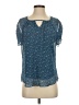 Renee C. 100% Polyester Blue Short Sleeve Blouse Size S - photo 1