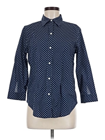 Lauren by Ralph Lauren 3/4 Sleeve Button-Down Shirt (view 1)