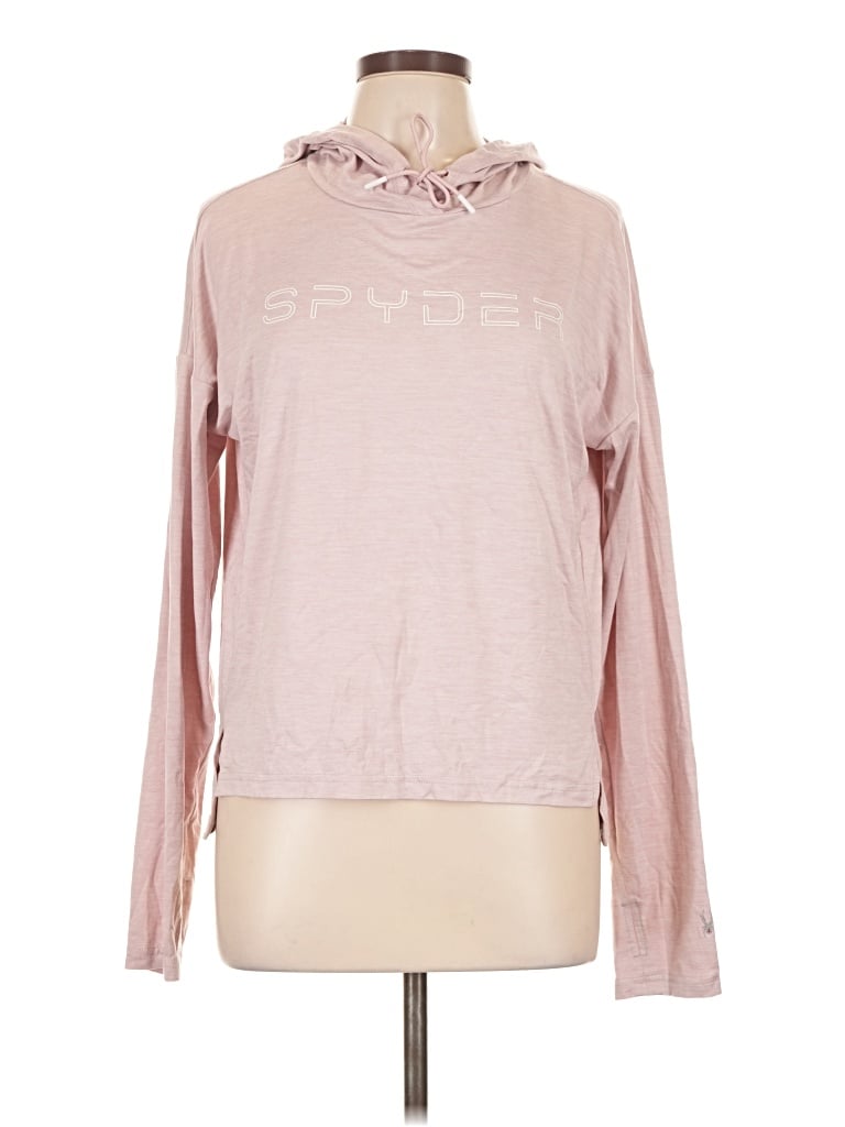 Pre-owned Spyder Long Sleeve Top Pink Cowl Neck Tops