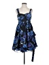 Candie's 100% Polyester Paisley Blue Cocktail Dress Size M - photo 1