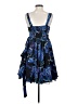 Candie's 100% Polyester Paisley Blue Cocktail Dress Size M - photo 2